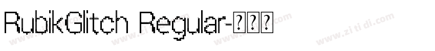 RubikGlitch Regular字体转换